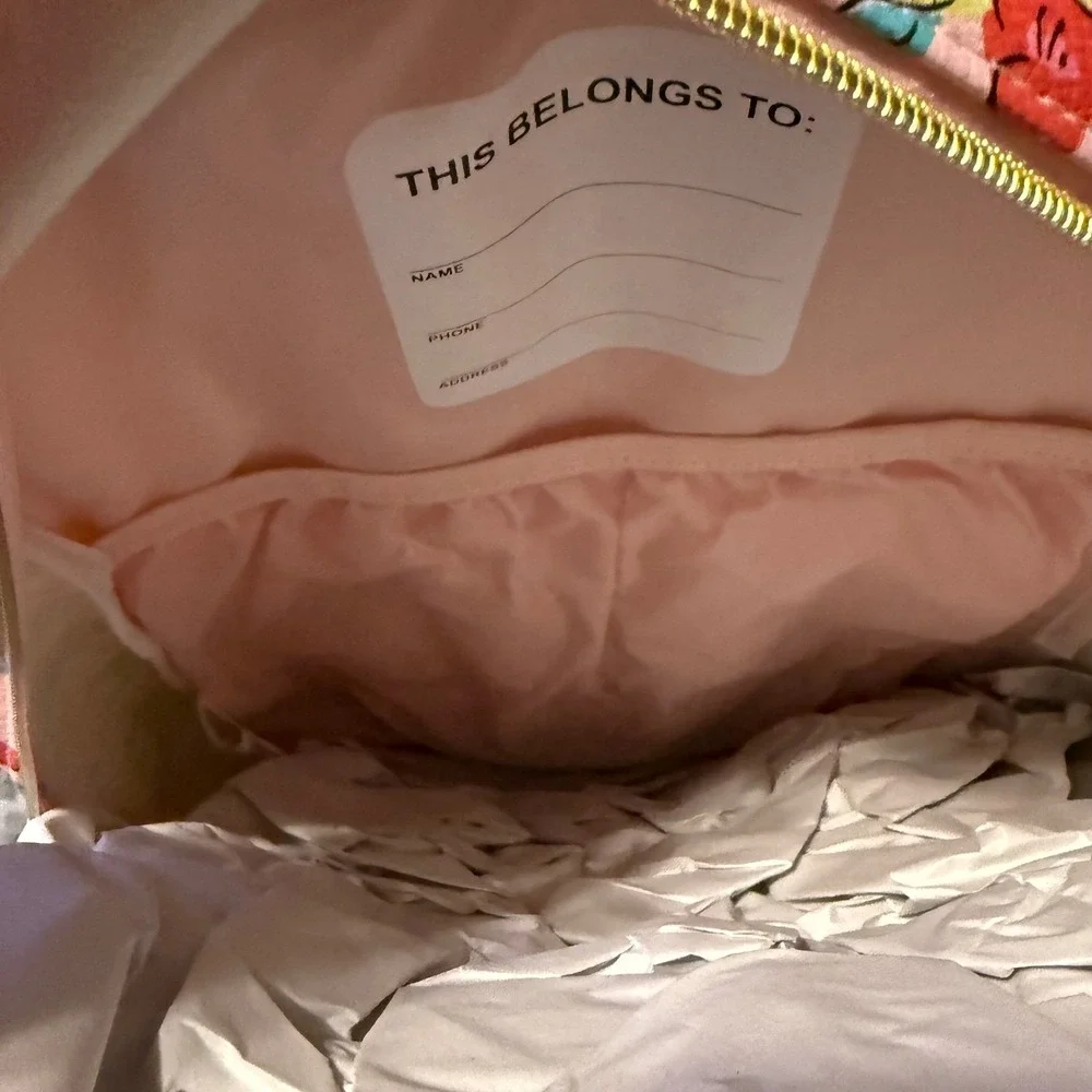 Disney Princess Pink Faux Leather Backpack Ariel Tiana Jasmine Snow White‎ NEW